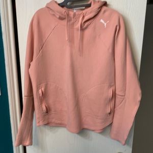 Puma light pink athletic sweatshirt